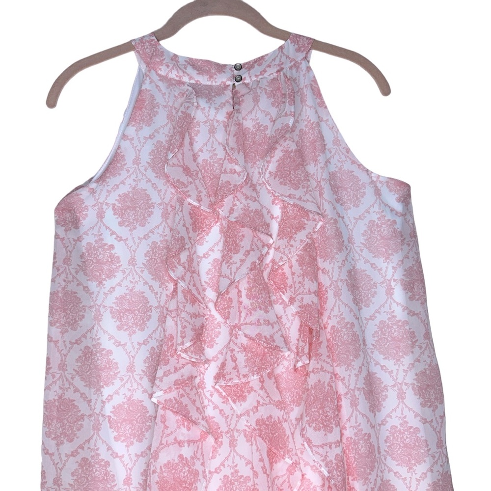 Disney D-Signed Pink Vertical Ruffle Sleeveless Dress - Picture 3 of 8